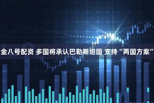 金八号配资 多国将承认巴勒斯坦国 支持“两国方案”